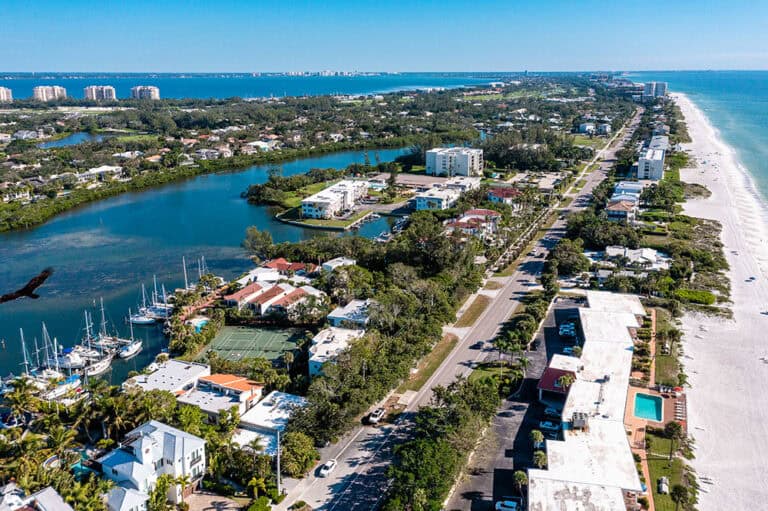 Longboat Key beach looking south